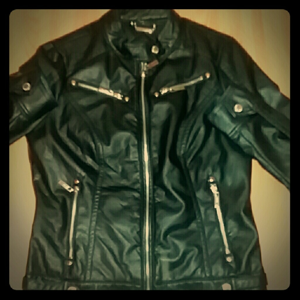 Vegan leather jacket
